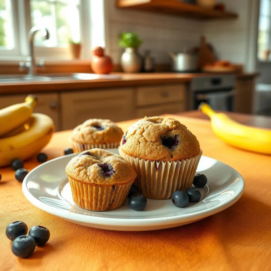 Lavender-Infused Banana Blueberry Muffins recipe