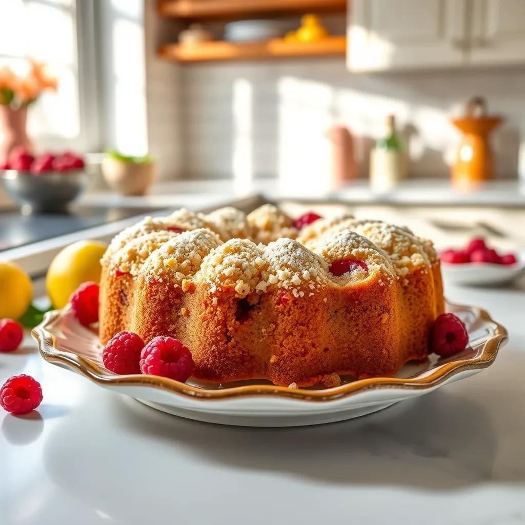 Lemon Raspberry Crumb Cake recipe