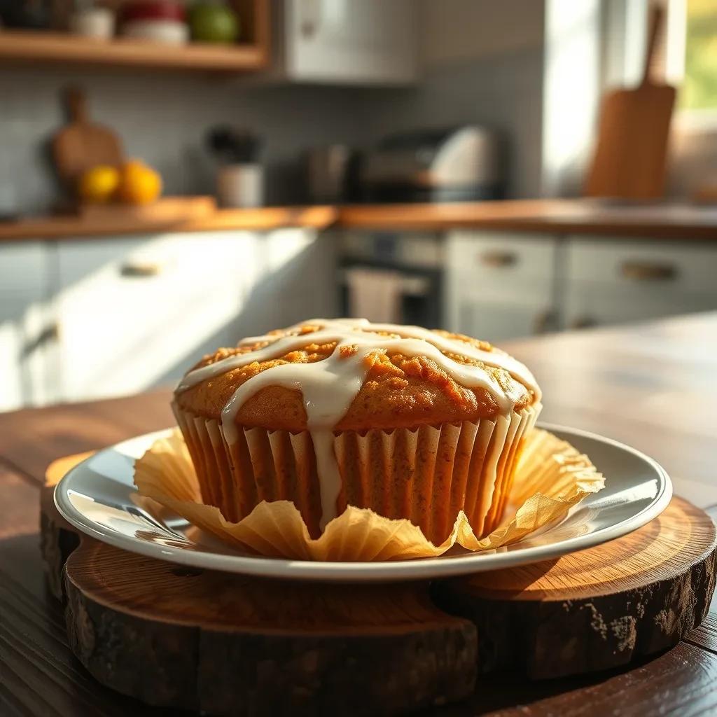 Lemon Zucchini Muffins with Glaze recipe