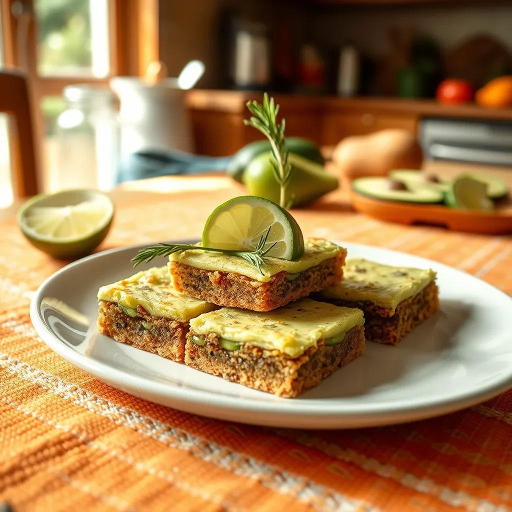 Lime Avocado Rosemary Bars recipe