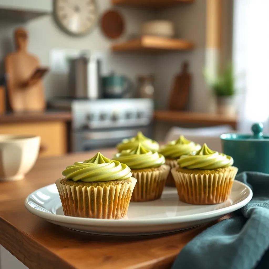 Matcha Green Tea Cupcakes recipe