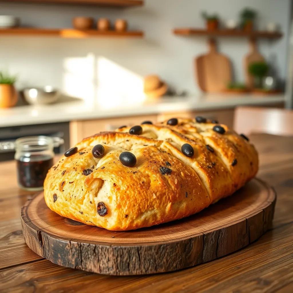 Mediterranean Olive and Onion Bread recipe