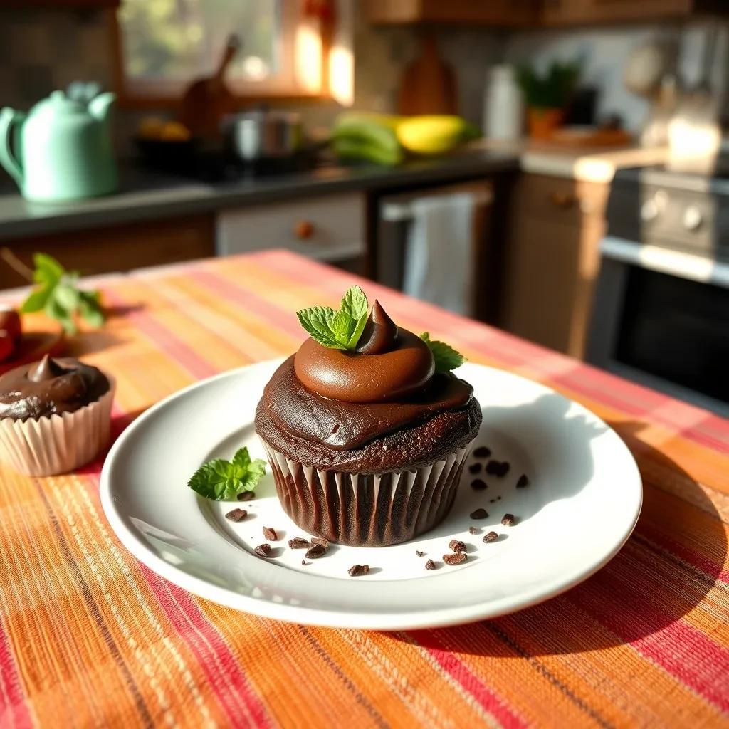 Mint Chocolate Devil's Food Cupcakes recipe