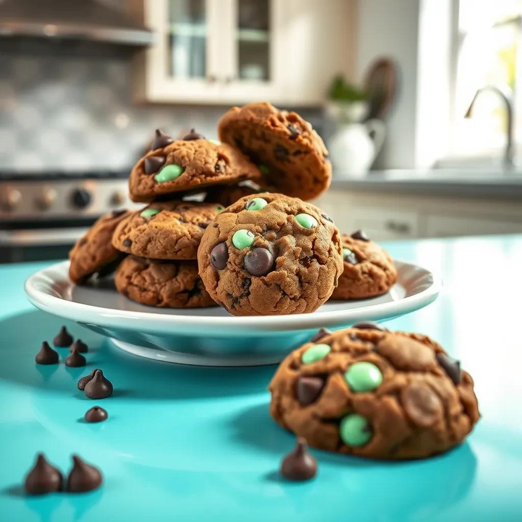 Mint Filled Chocolate Chip Cookies recipe