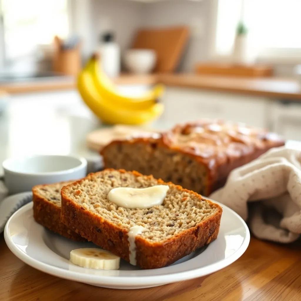 Moist Banana Yogurt Bread recipe