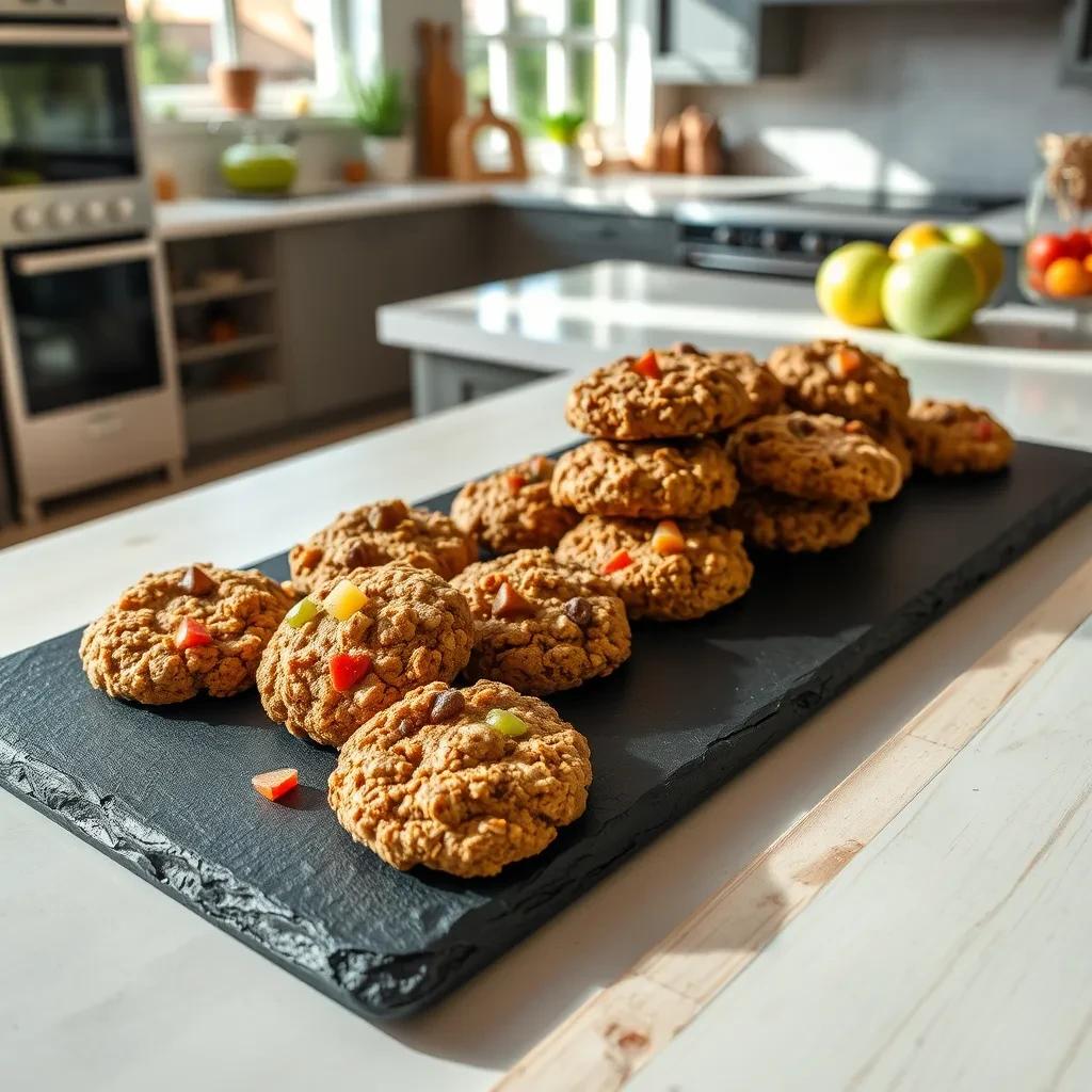 Nutty Apple Oatmeal Cookies recipe