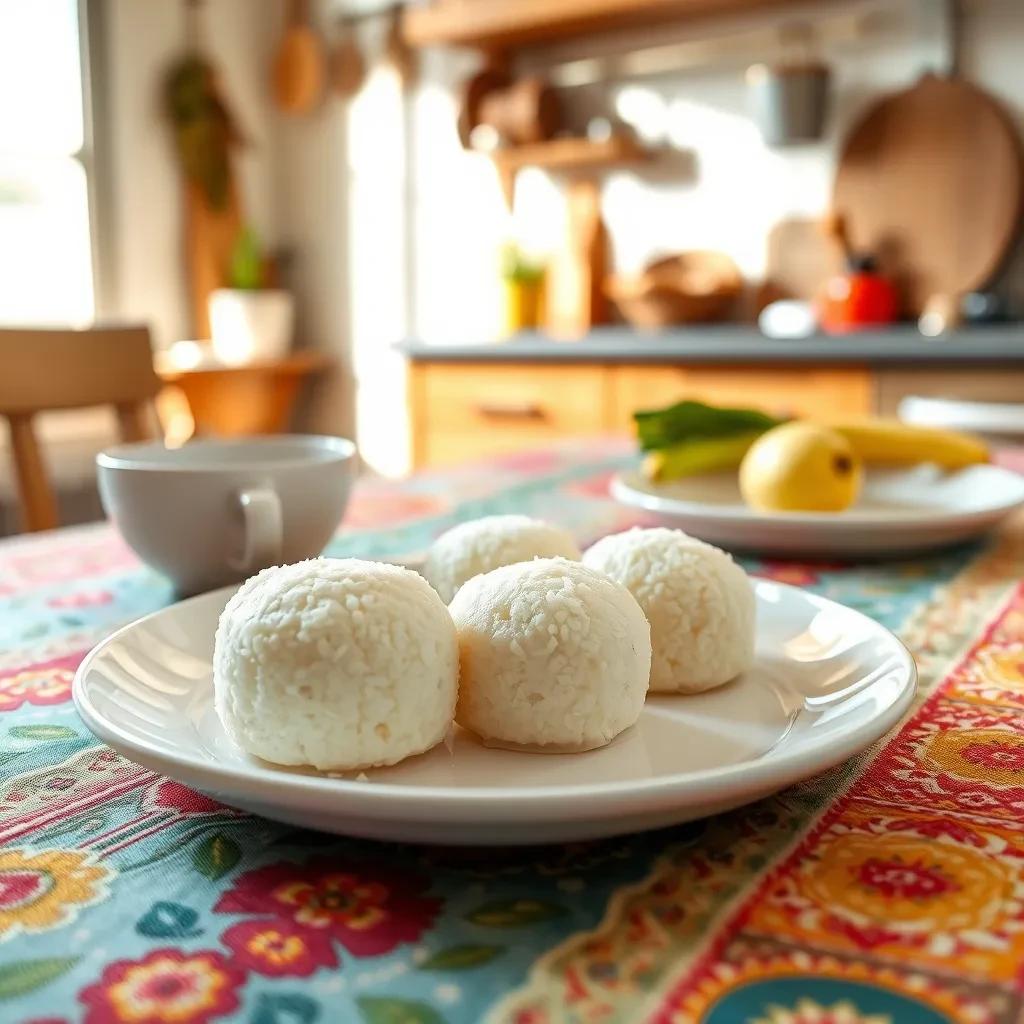 Pandan Coconut Tapioca Cakes recipe