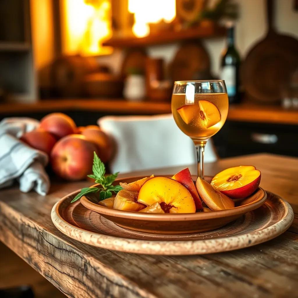 Peachy White Zinfandel Sangria recipe