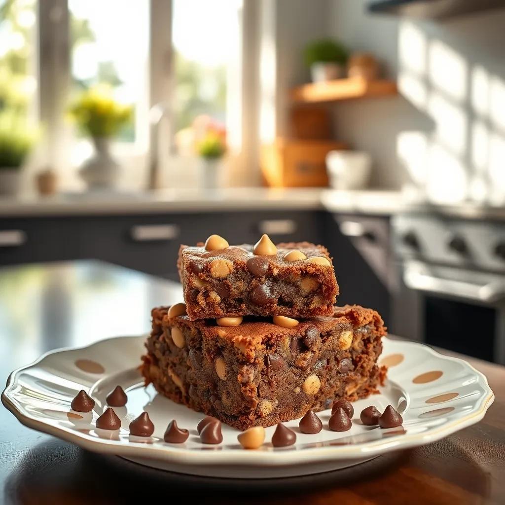 Peanut Butter Chocolate Chip Brownies Delight recipe