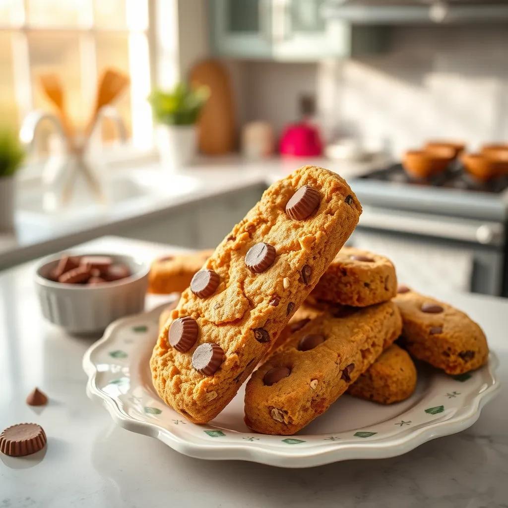 Peanut Butter Cup Biscotti recipe