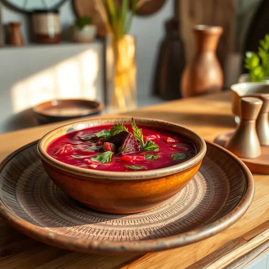 Polish Beet Greens Soup (Botwinka) recipe