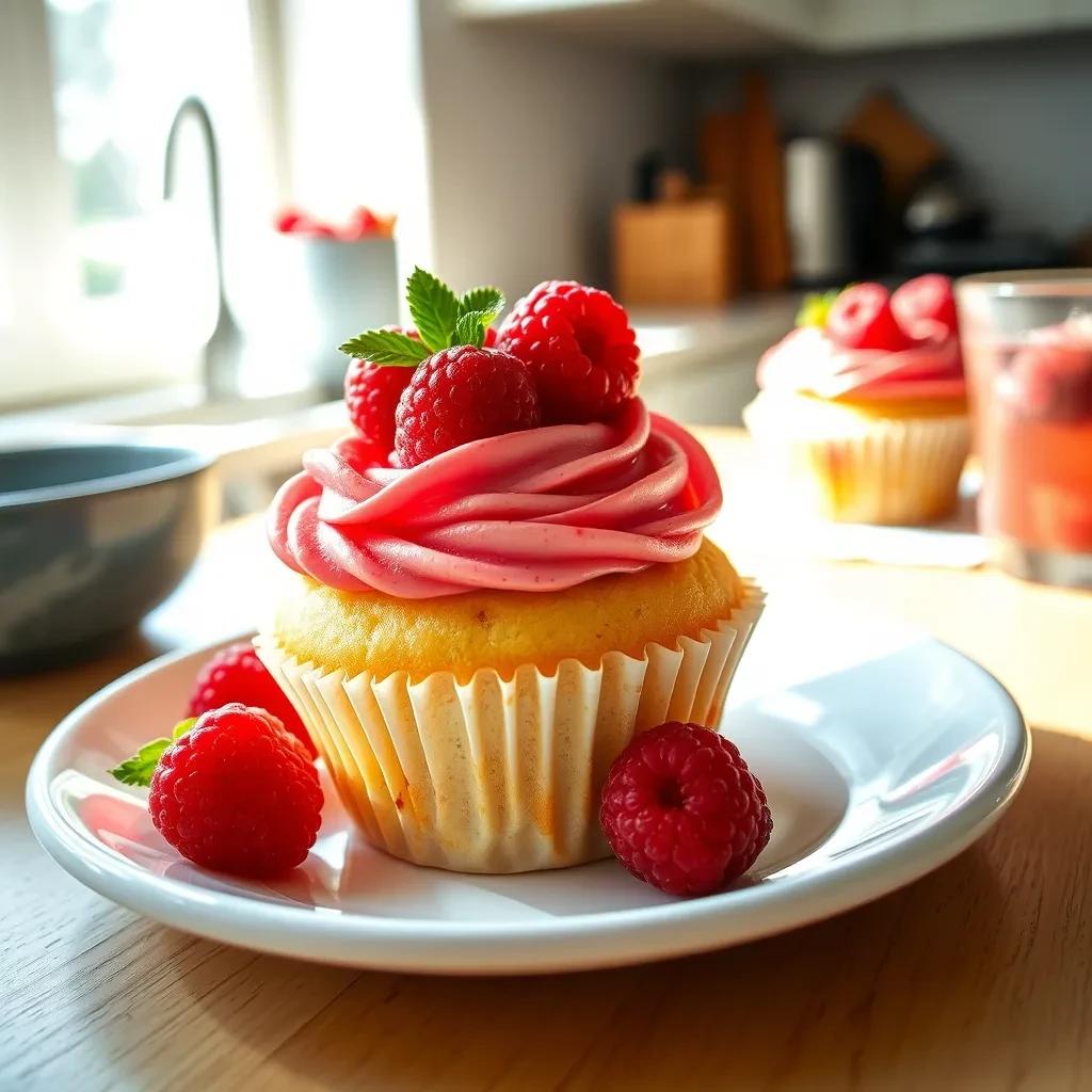 Raspberry Iced Tea Cupcakes recipe