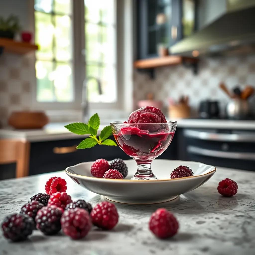 Red Wine Blackberry Sorbet recipe