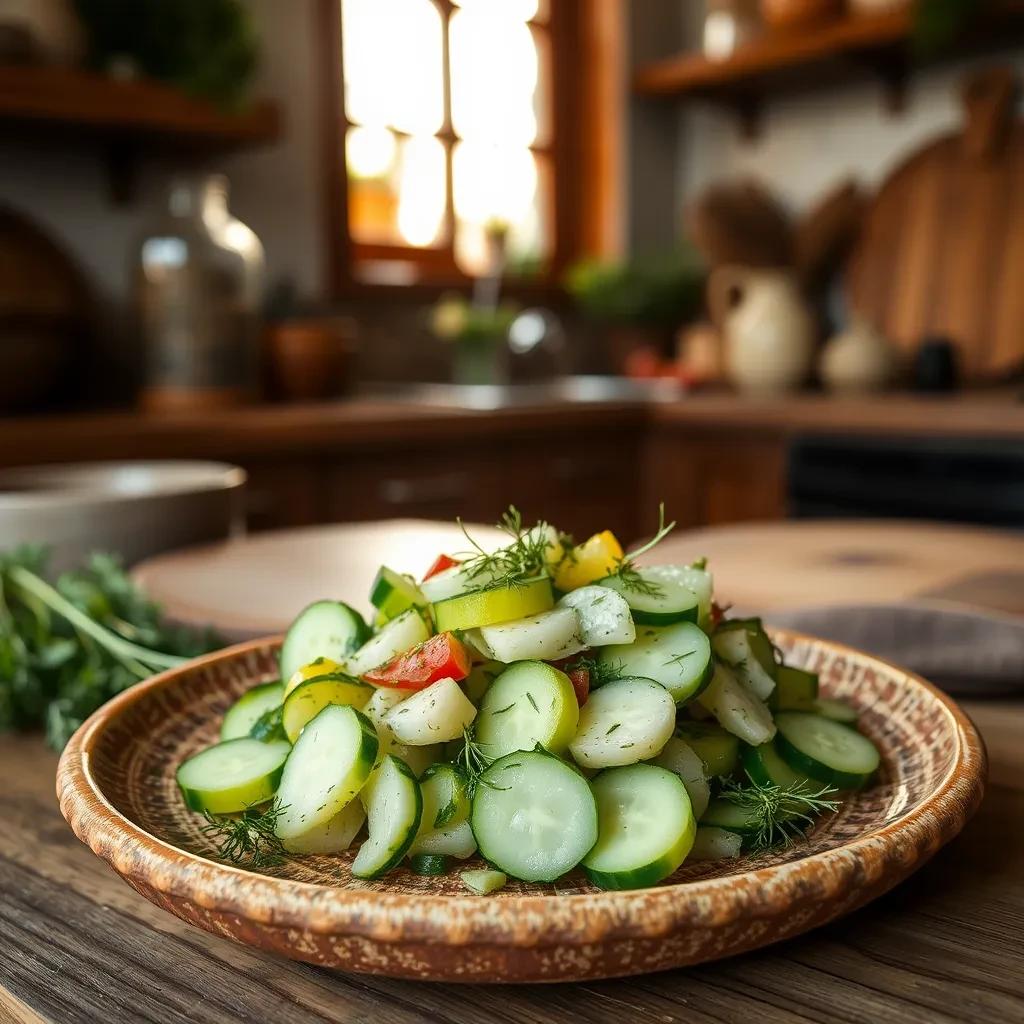 Refreshing Dill Cucumber Salad recipe