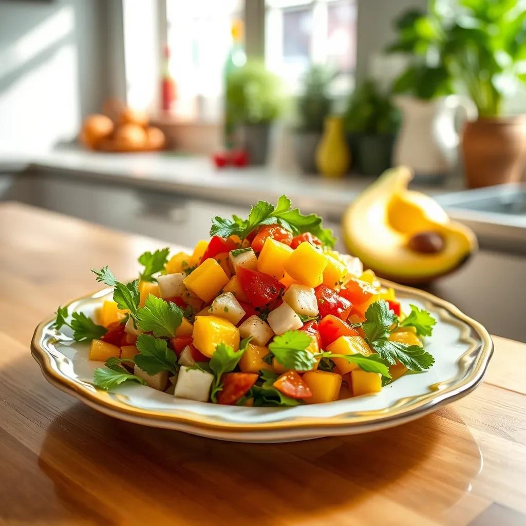 Refreshing Mexican Mango Salad recipe