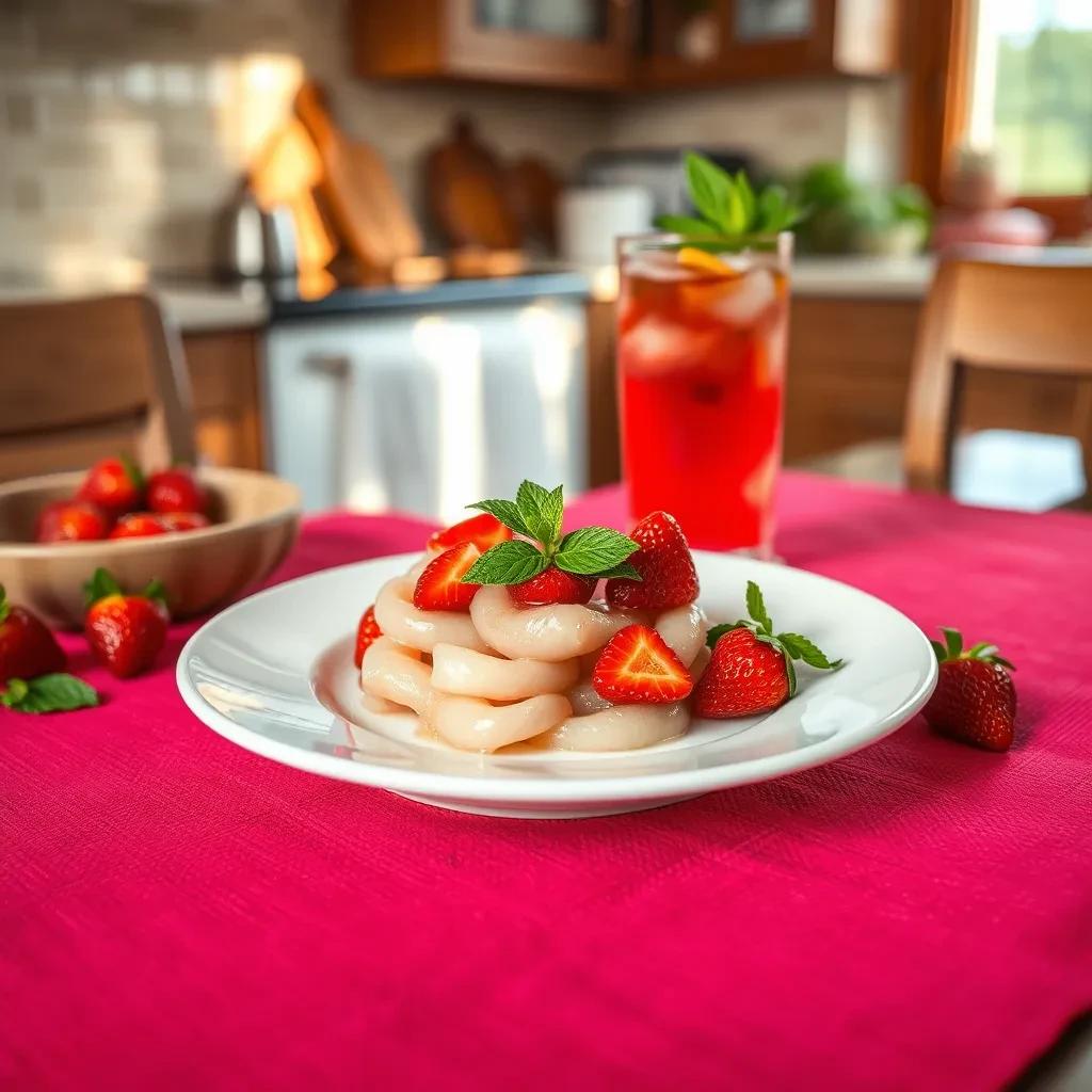 Refreshing Strawberry-Mint Lime Soda recipe