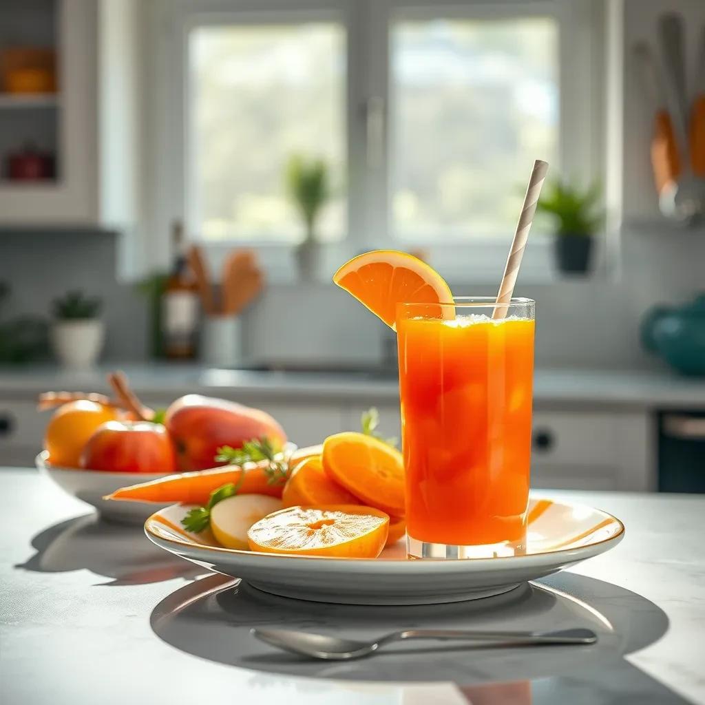 Refreshing Tropical Carrot-Apple Juice recipe