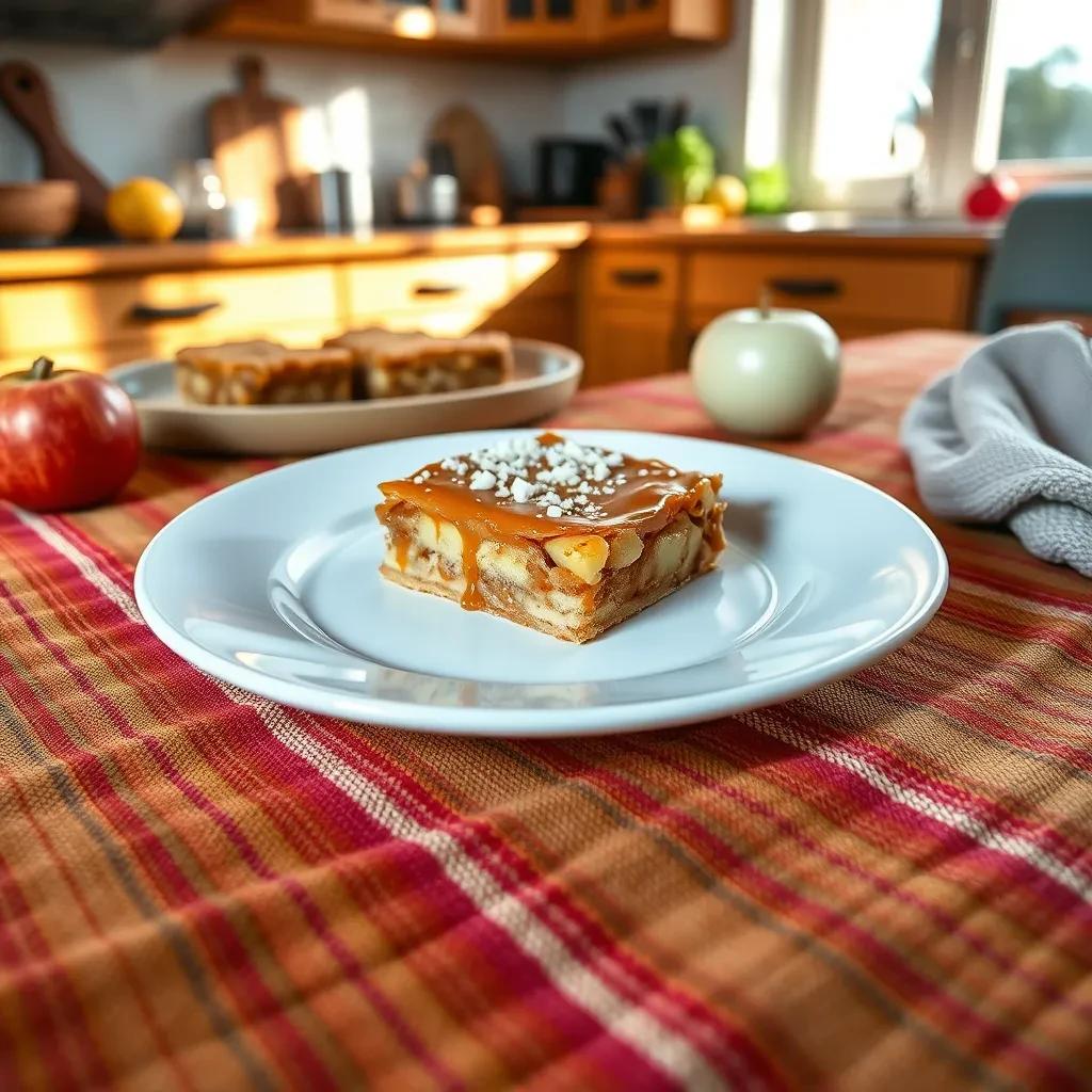 Salted Caramel Apple Dessert Bars recipe