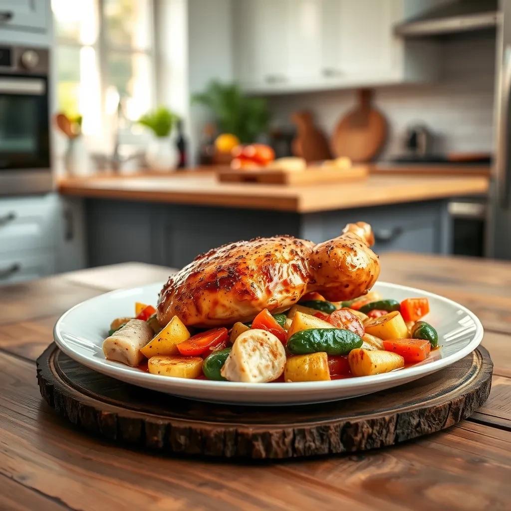 Savory Baked Chicken with Vegetables recipe