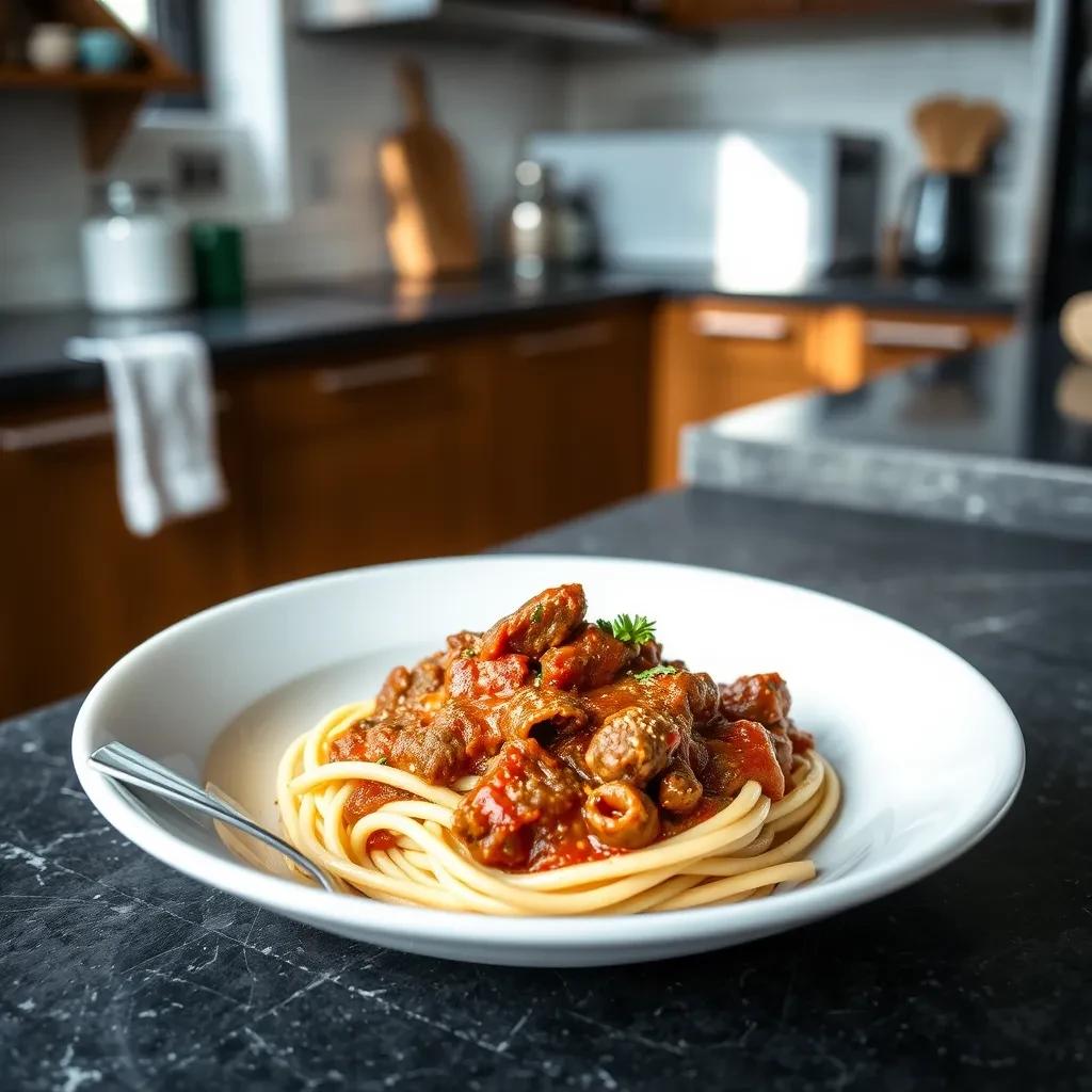 Savory Italian Meat Sauce recipe