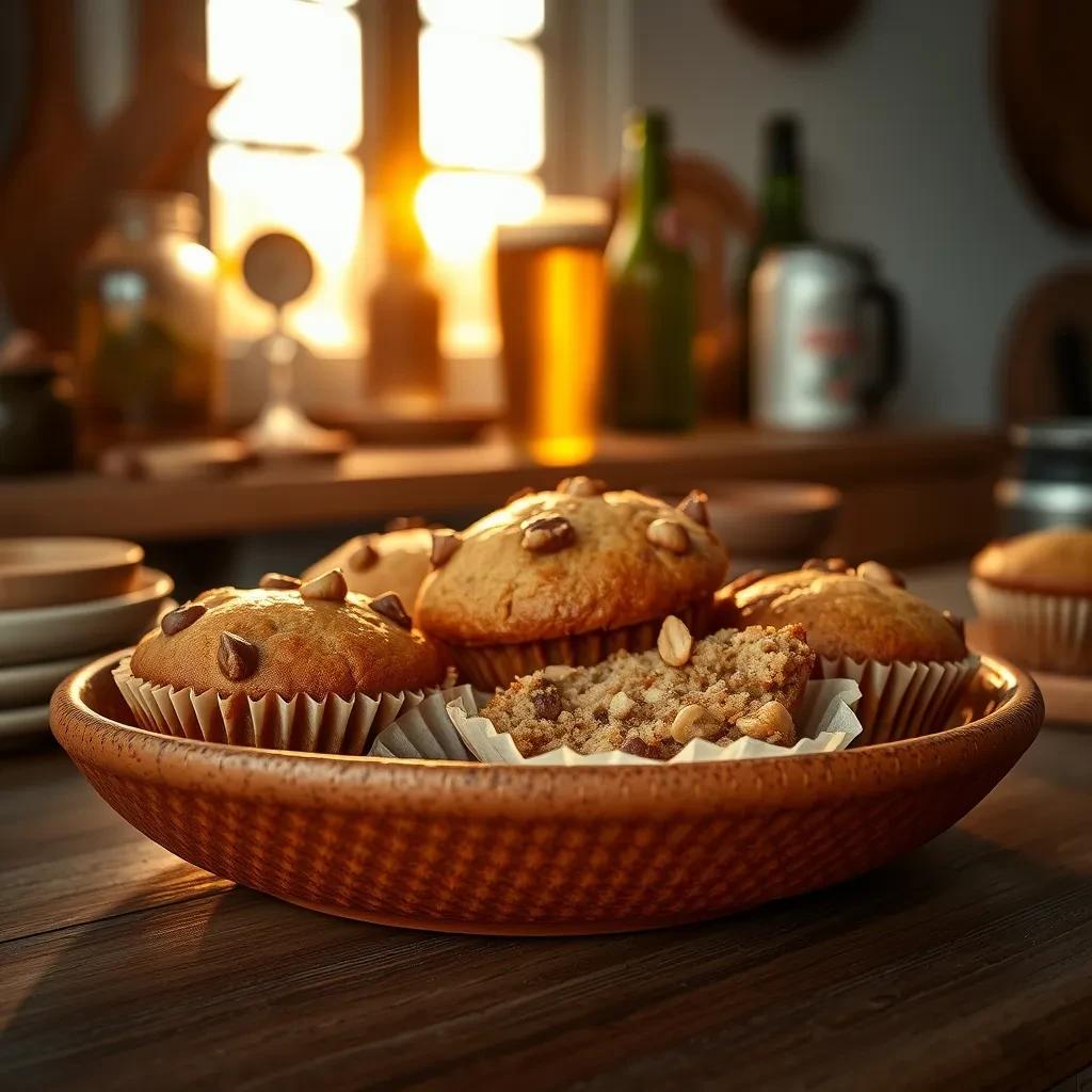 Savory Peanut Muffins with Beer recipe