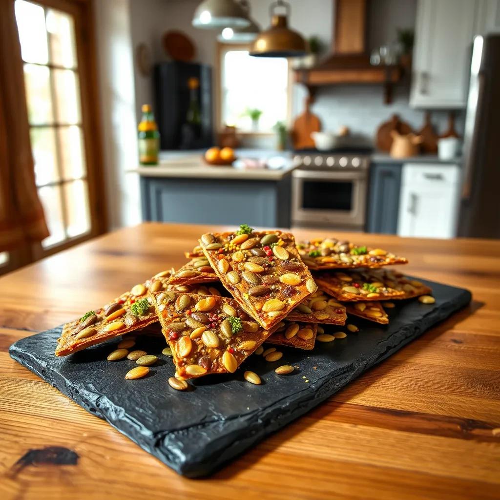 Savory Pumpkin Seed Beer Brittle recipe