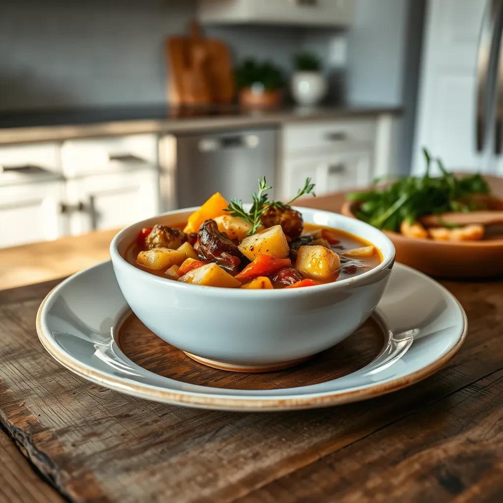 Savory Roasted Winter Vegetable Soup recipe