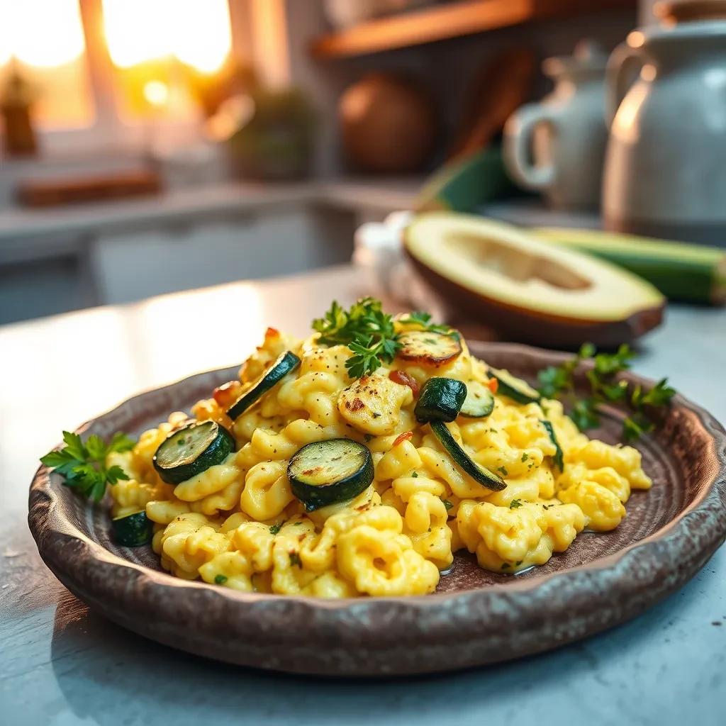 Scrambled Eggs with Zucchini recipe