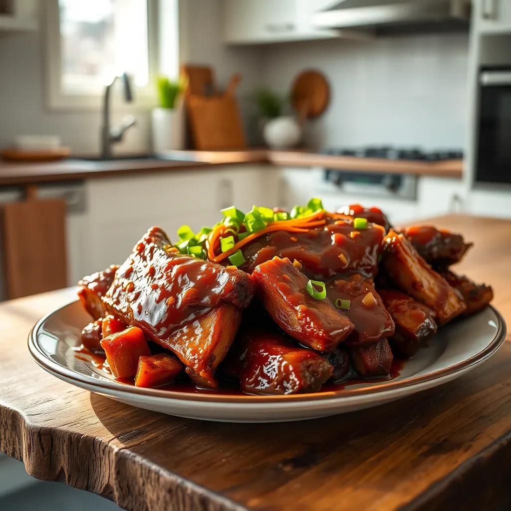 Slow-Cooker Hoisin Pork Ribs recipe