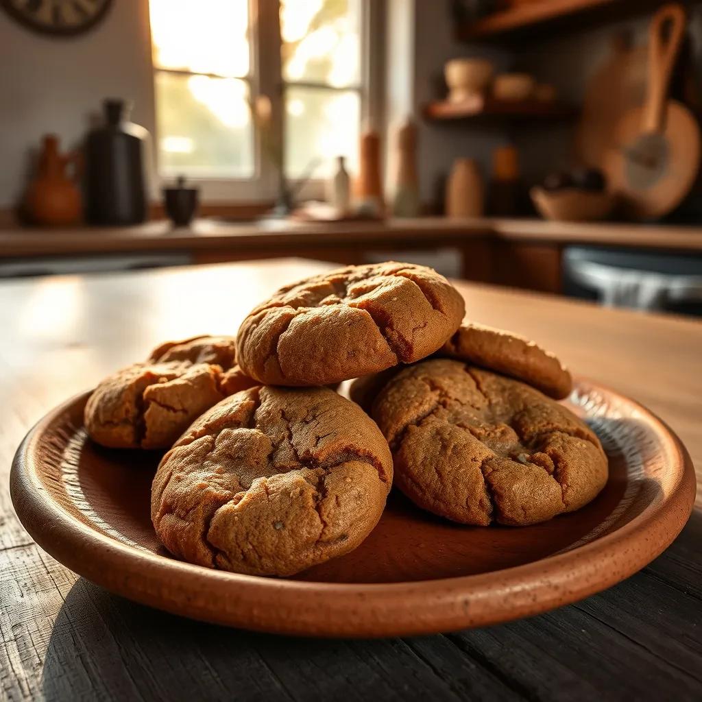 Spiced Honey Molasses Cookies recipe