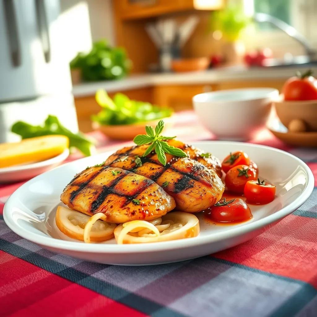 Spicy Cherry Tomato Grilled Chicken recipe