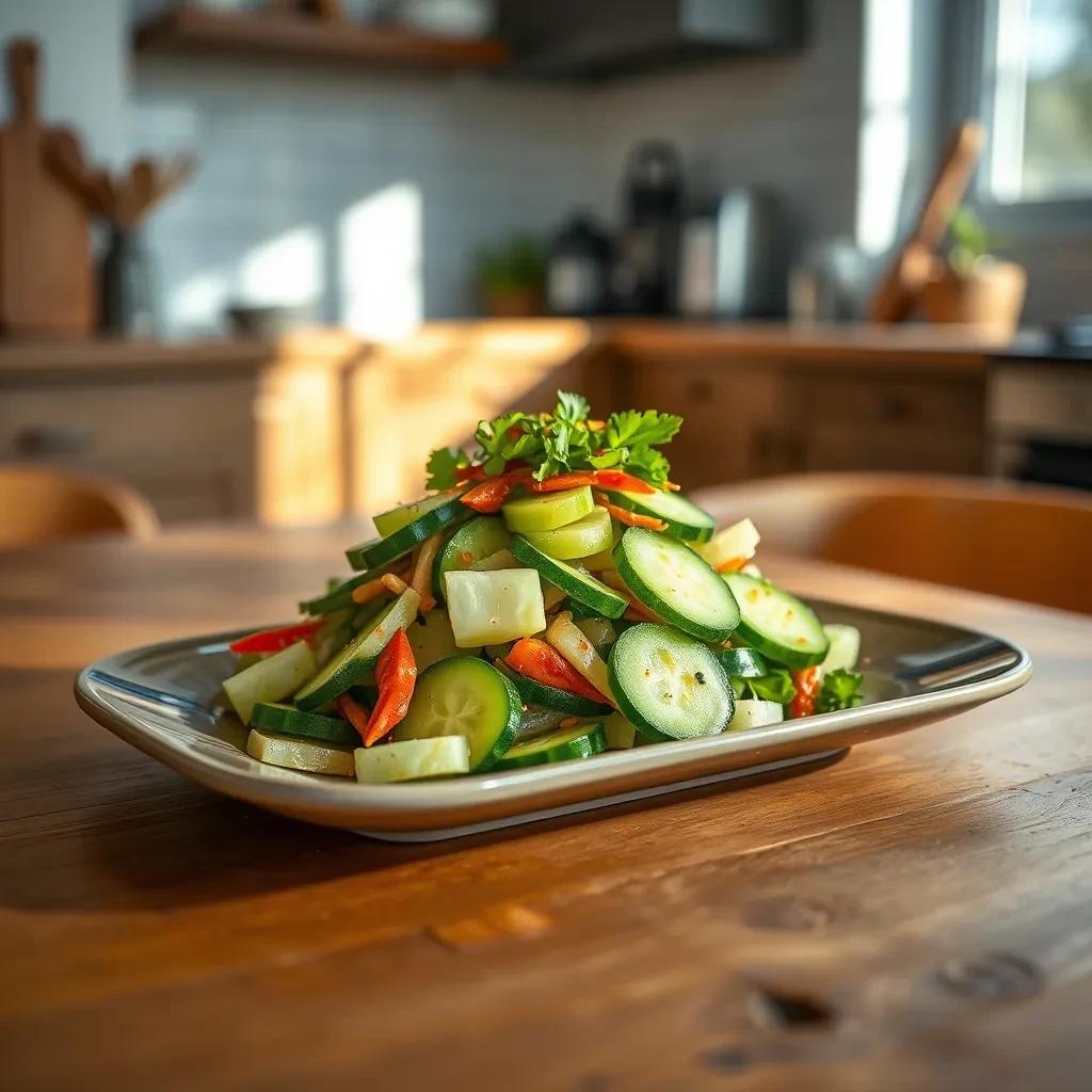 Spicy Cucumber Kimchi recipe