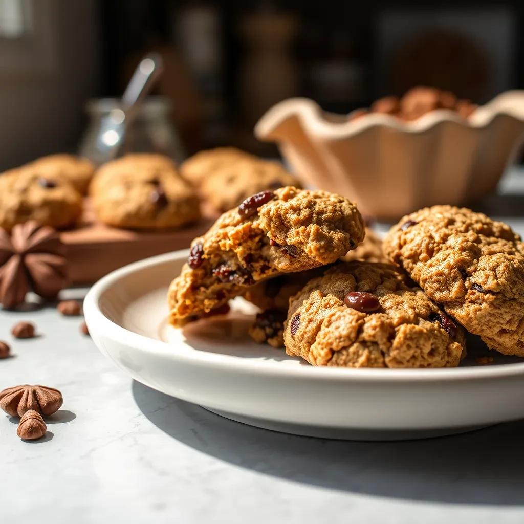 Spicy Oatmeal Raisin Cookies recipe