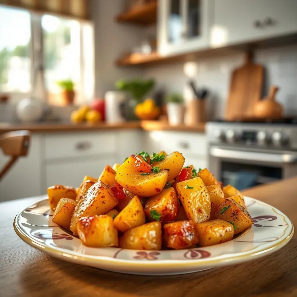 Spicy Slow Cooker Potatoes Dish recipe