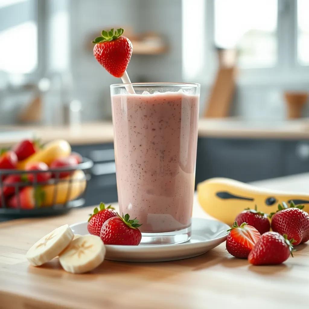 Strawberry Banana Smoothie Delight recipe