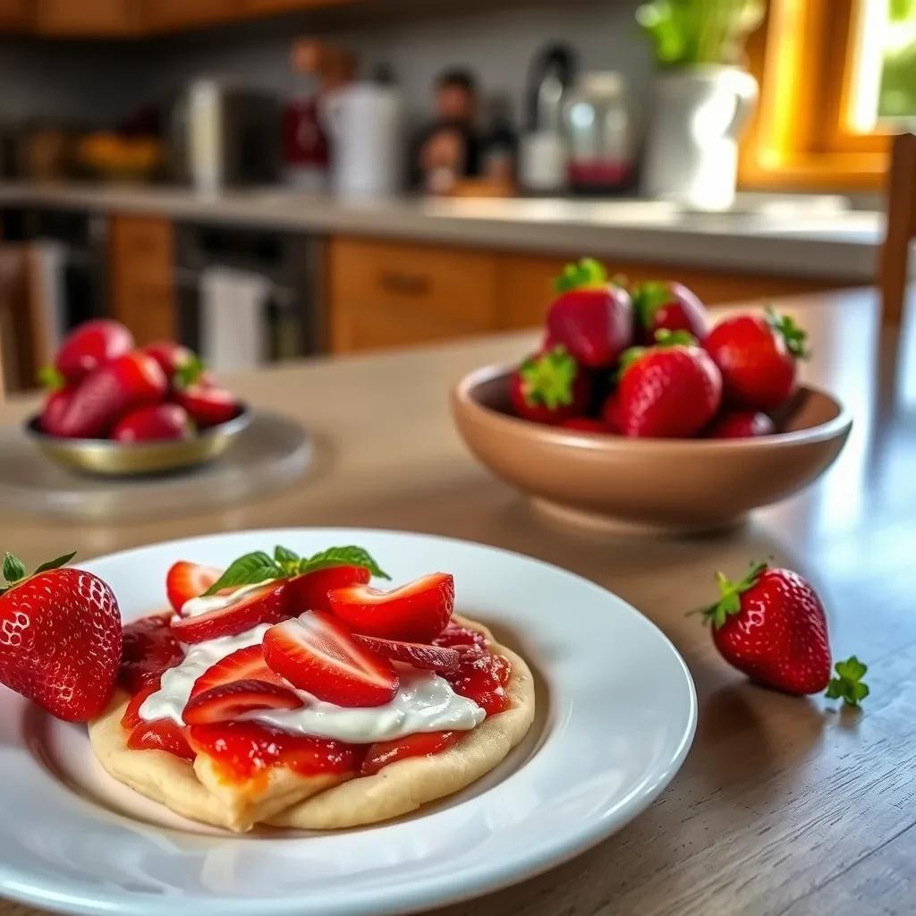 Strawberry Margarita Dessert Pizza recipe