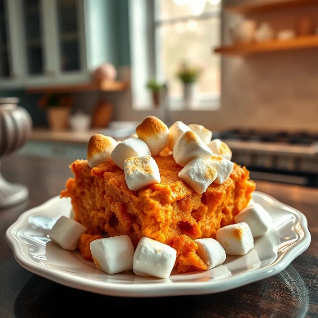 Sweet Potato Casserole with Marshmallows recipe