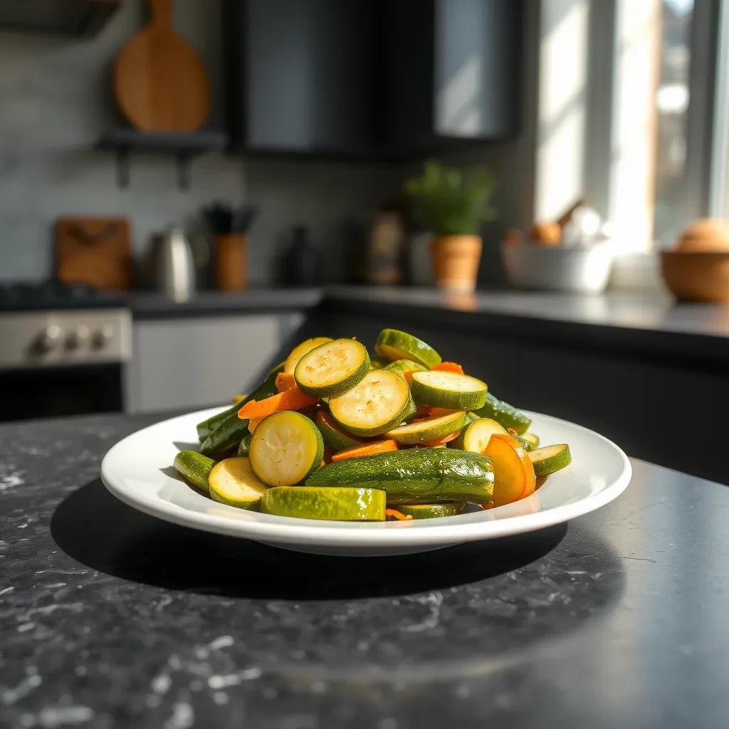 Sweet Zucchini Pickles recipe