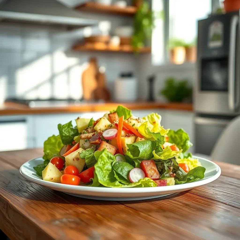 Sweet and Tangy Lettuce Salad recipe