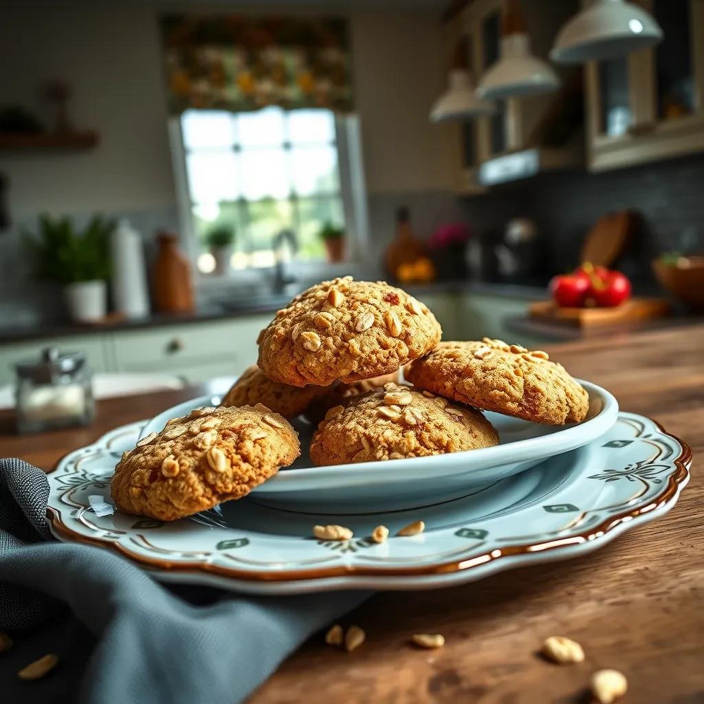 Tahini Honey Oat Cookies recipe