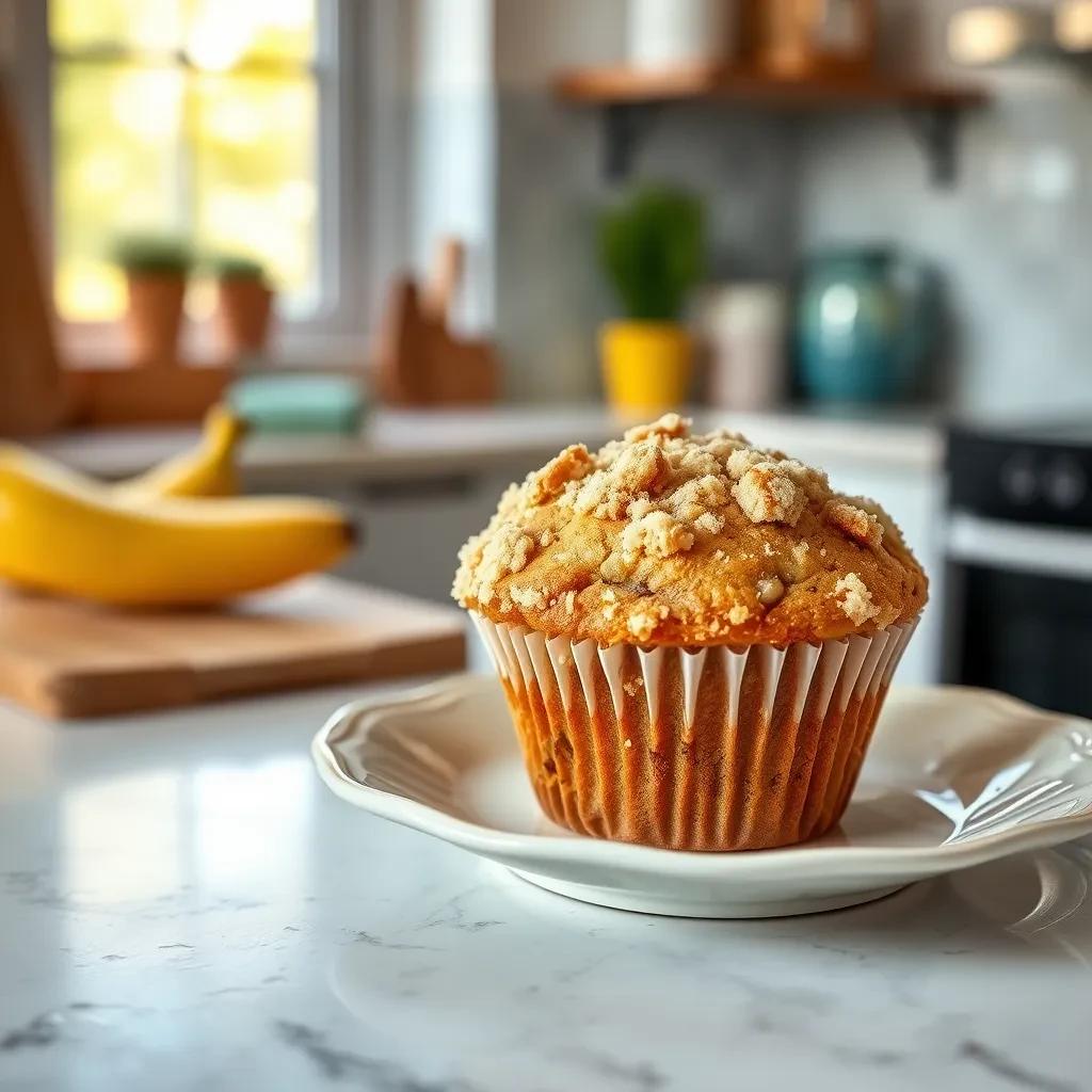 Wholesome Banana Crumb Muffins recipe