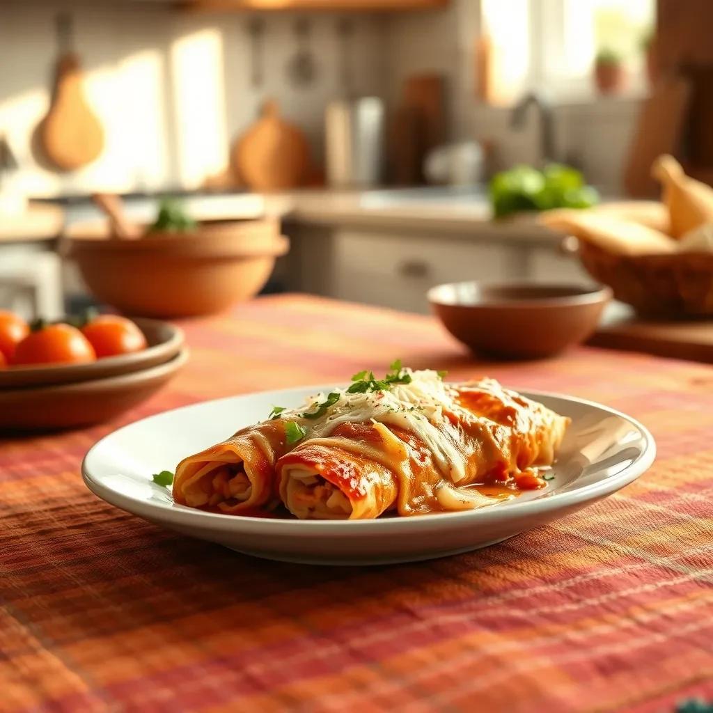 Zesty Chicken Enchiladas recipe