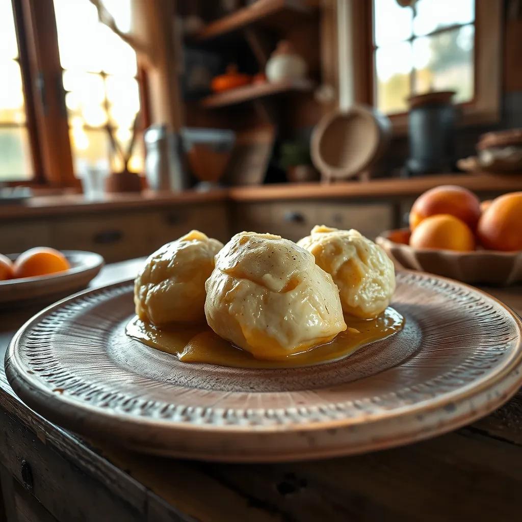 Amish Peach Dumpling Delight recipe