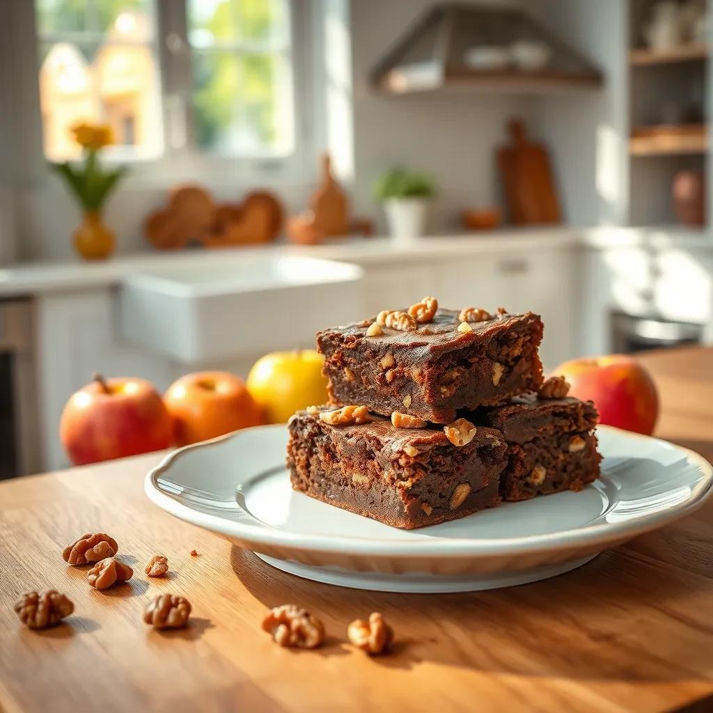 Apple Walnut Brownies Delight recipe