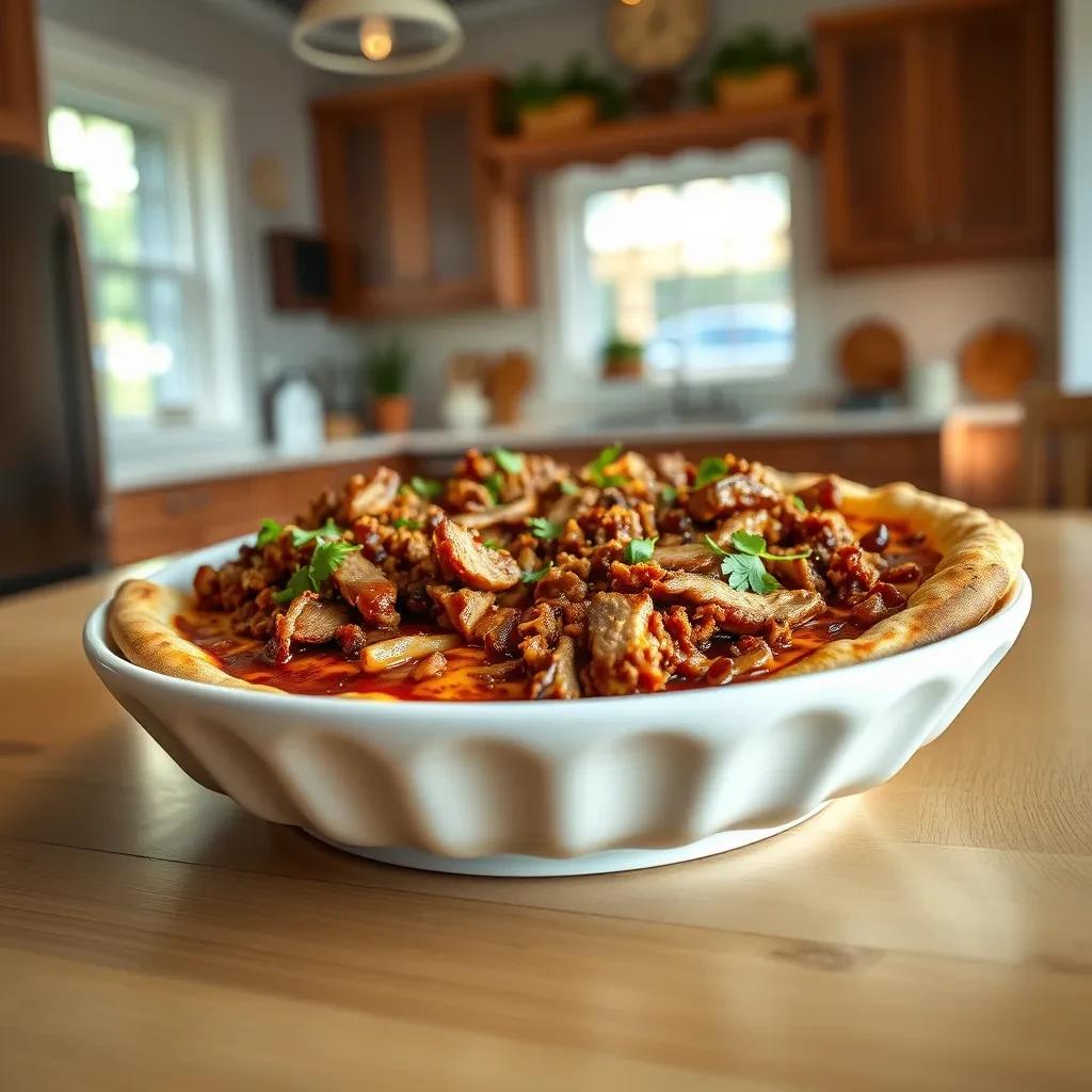 BBQ Pulled Pork Pizza Delight recipe