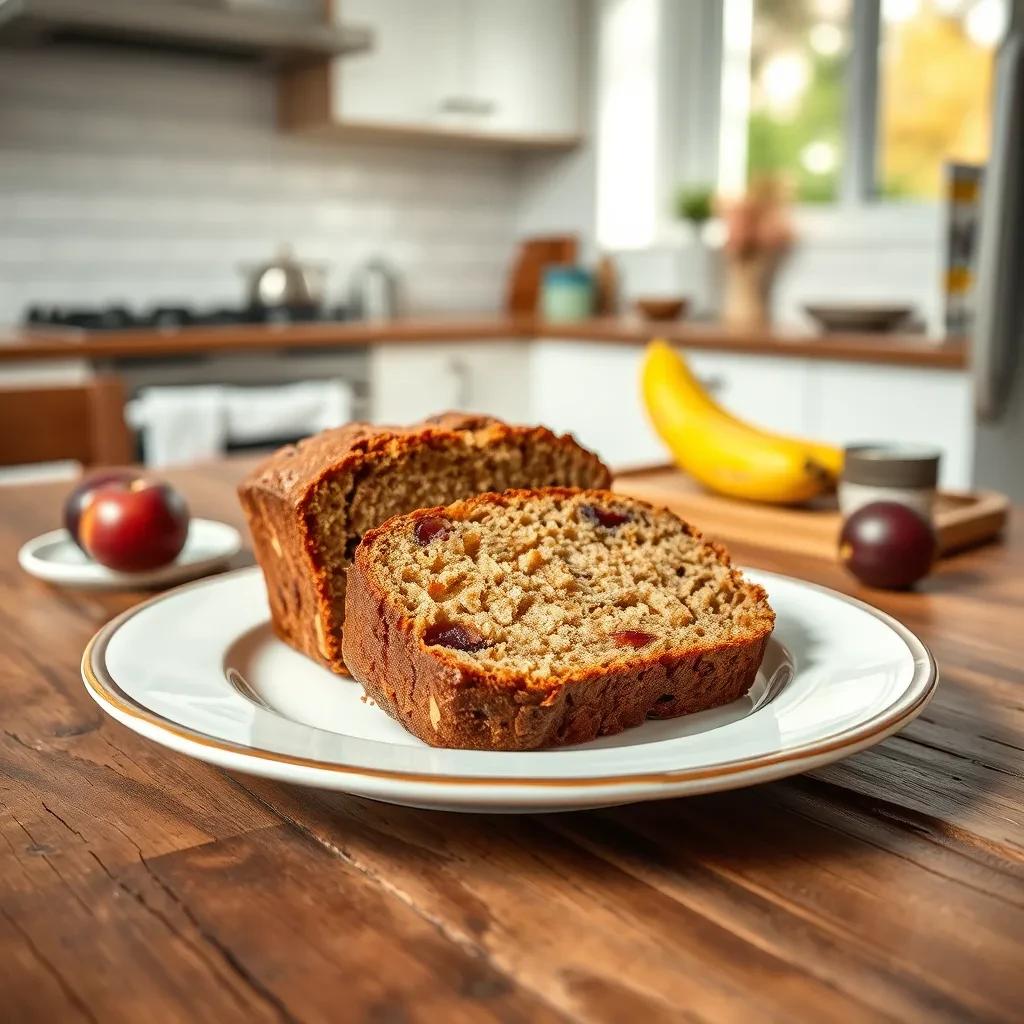 Banana Plum Loaf recipe