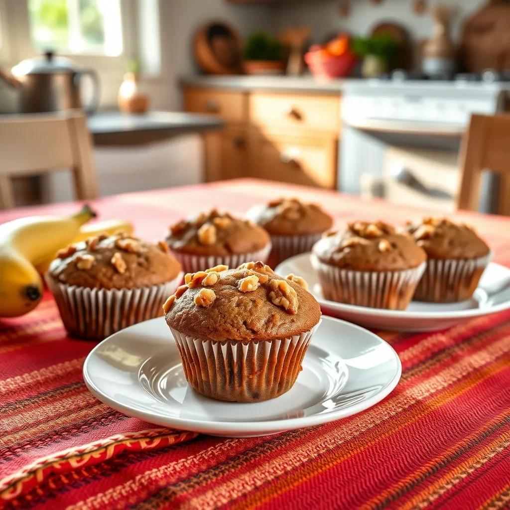 Banana Walnut Muffins recipe