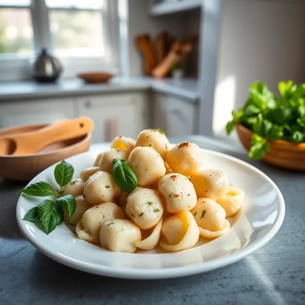 Basil Ricotta Gnudi recipe