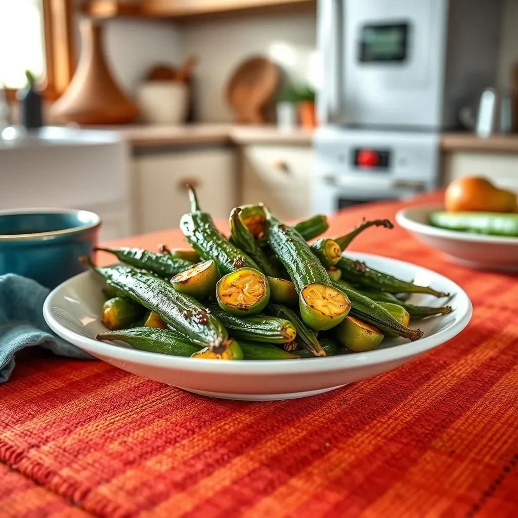 Cajun Grilled Okra recipe