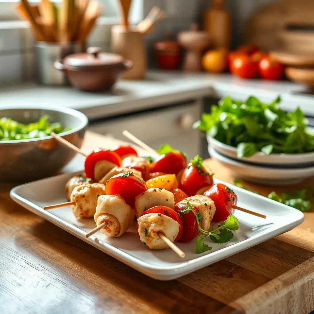 Caprese Skewers Appetizer recipe